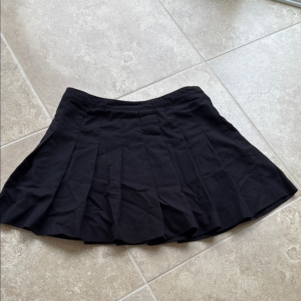 Classic Black Pleated Skirt